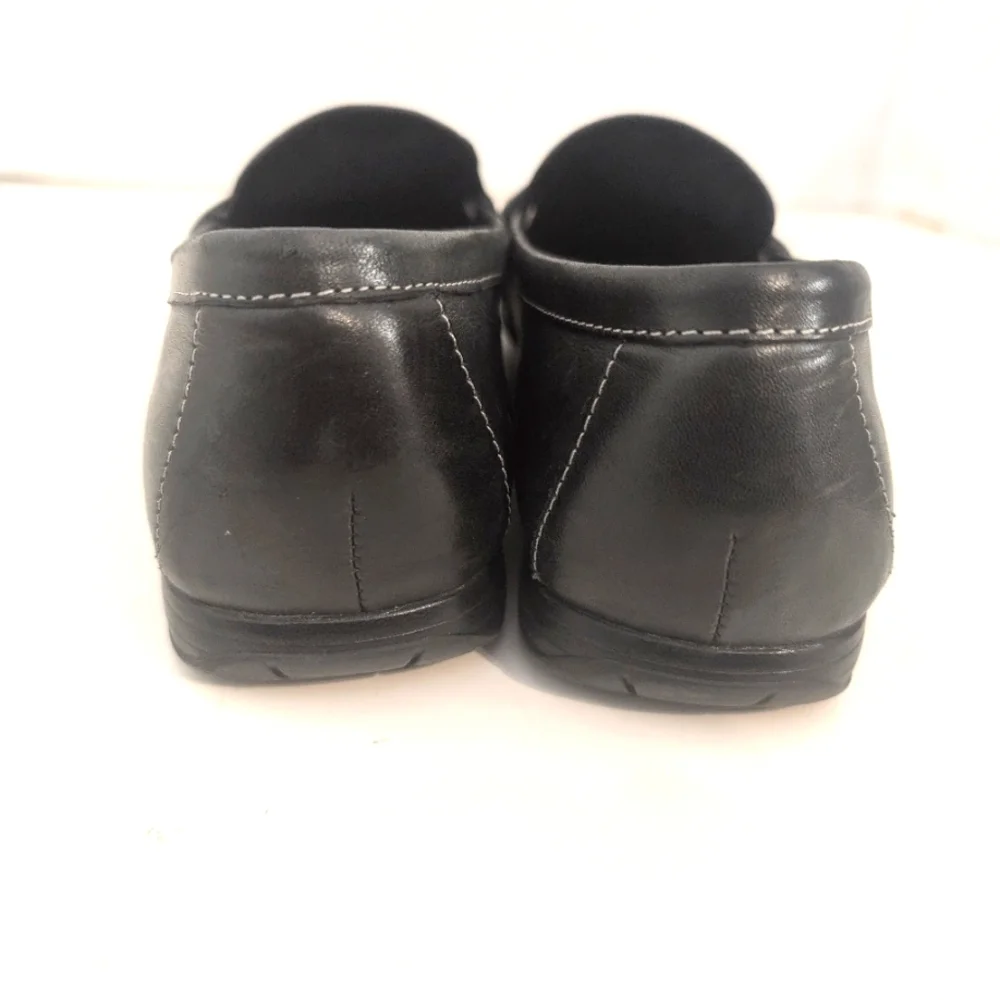 Etienne Aigner Black Leather Women's‎ Slip-On Loafers Size 7.5